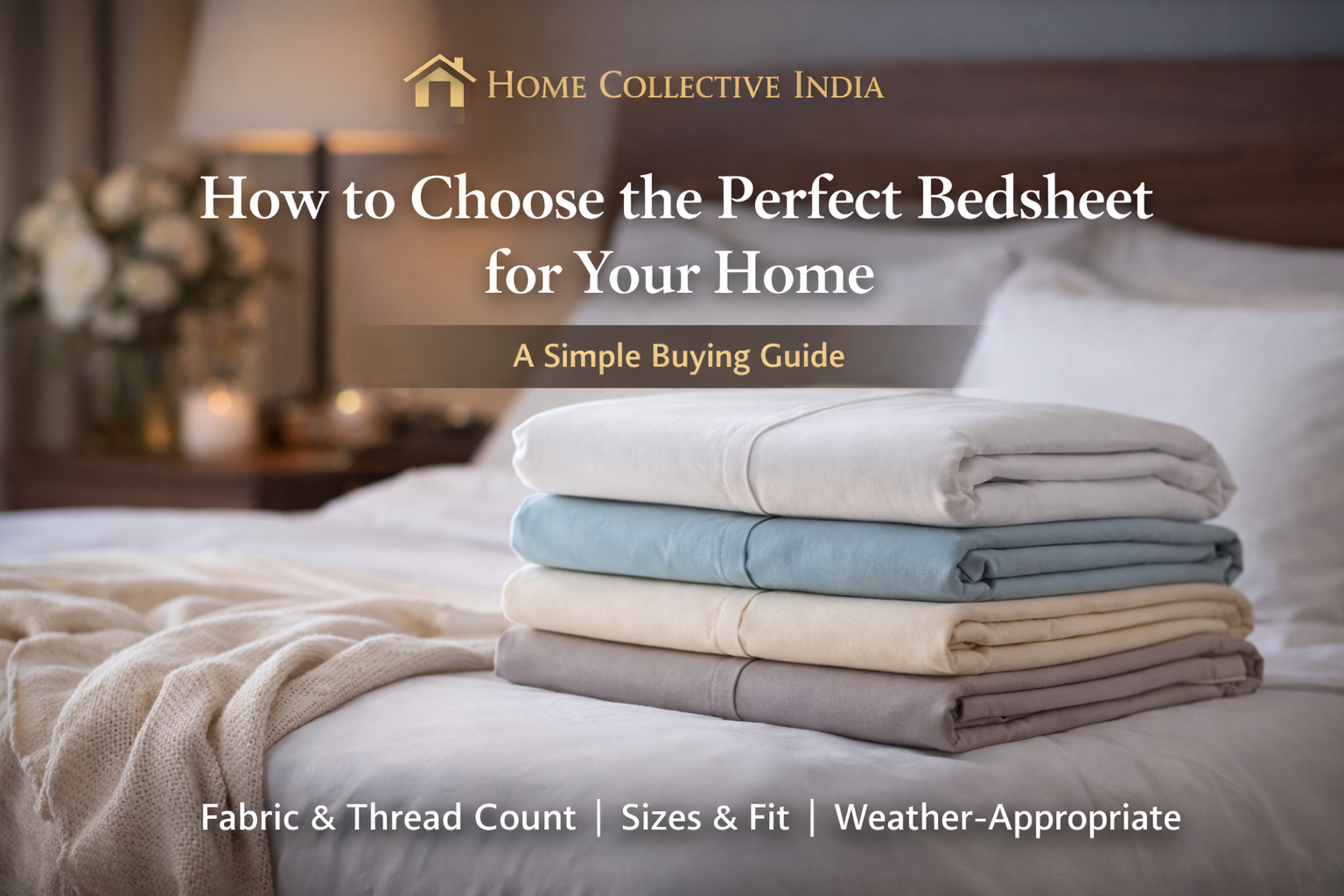 How to Choose the Perfect Bedsheet for Your Home: A Simple Buying Guide by Home Collective India