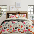 Cute Butterfly Printed |210Tc Cotton Queen size Bedsheet set (Buy 1 Get 1 Free)