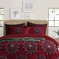 Maroon Mandala Printed |210 Tc Cotton Queen Size Bedsheet set (Buy 1 Get 1 Free)