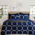 Blue Leaf Pattern |210 TC Cotton Queen size Bedsheets set (Buy 1 Get 1 Free)