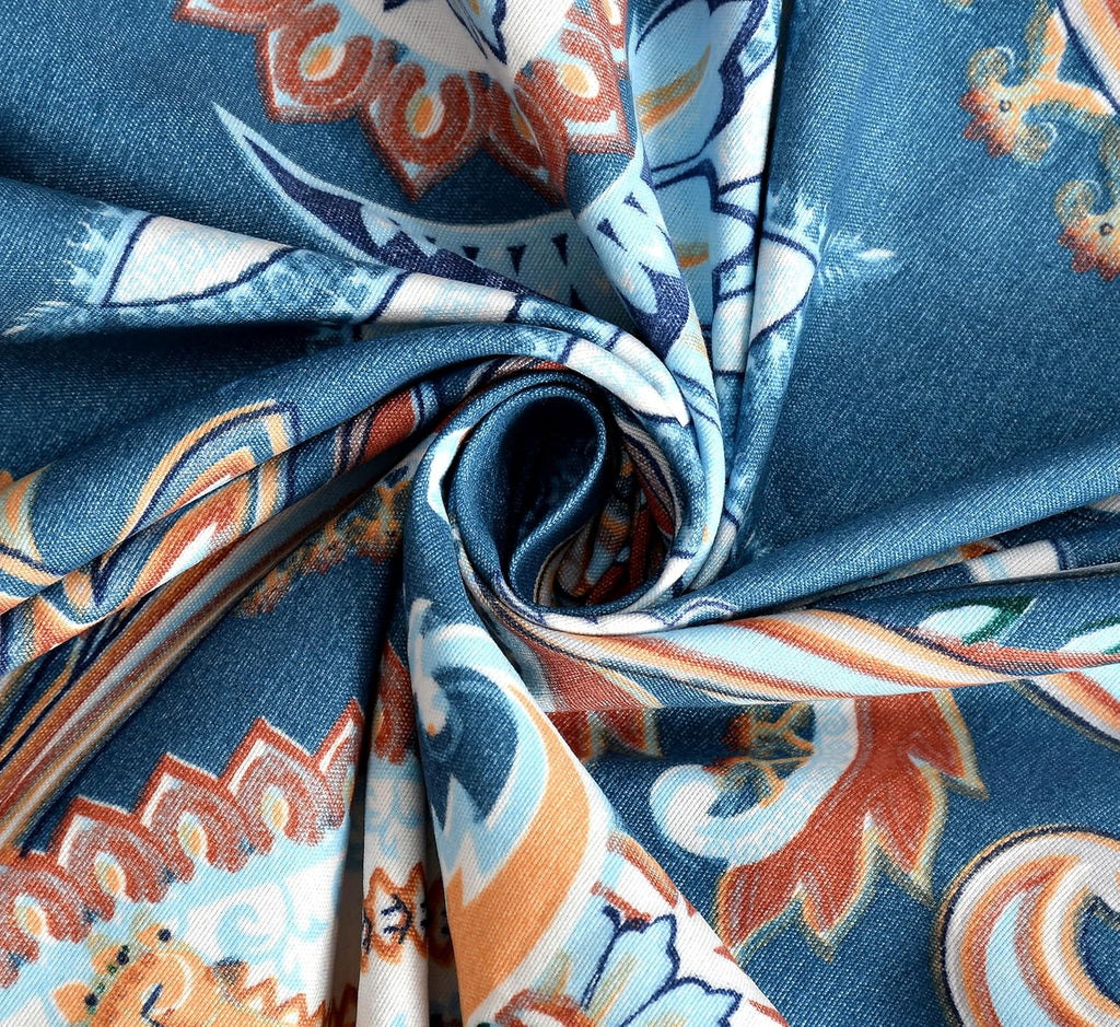 Blue Paisley Designer |210Tc Cotton Queen size Bedsheet set (Buy 1 Get 1 Free )