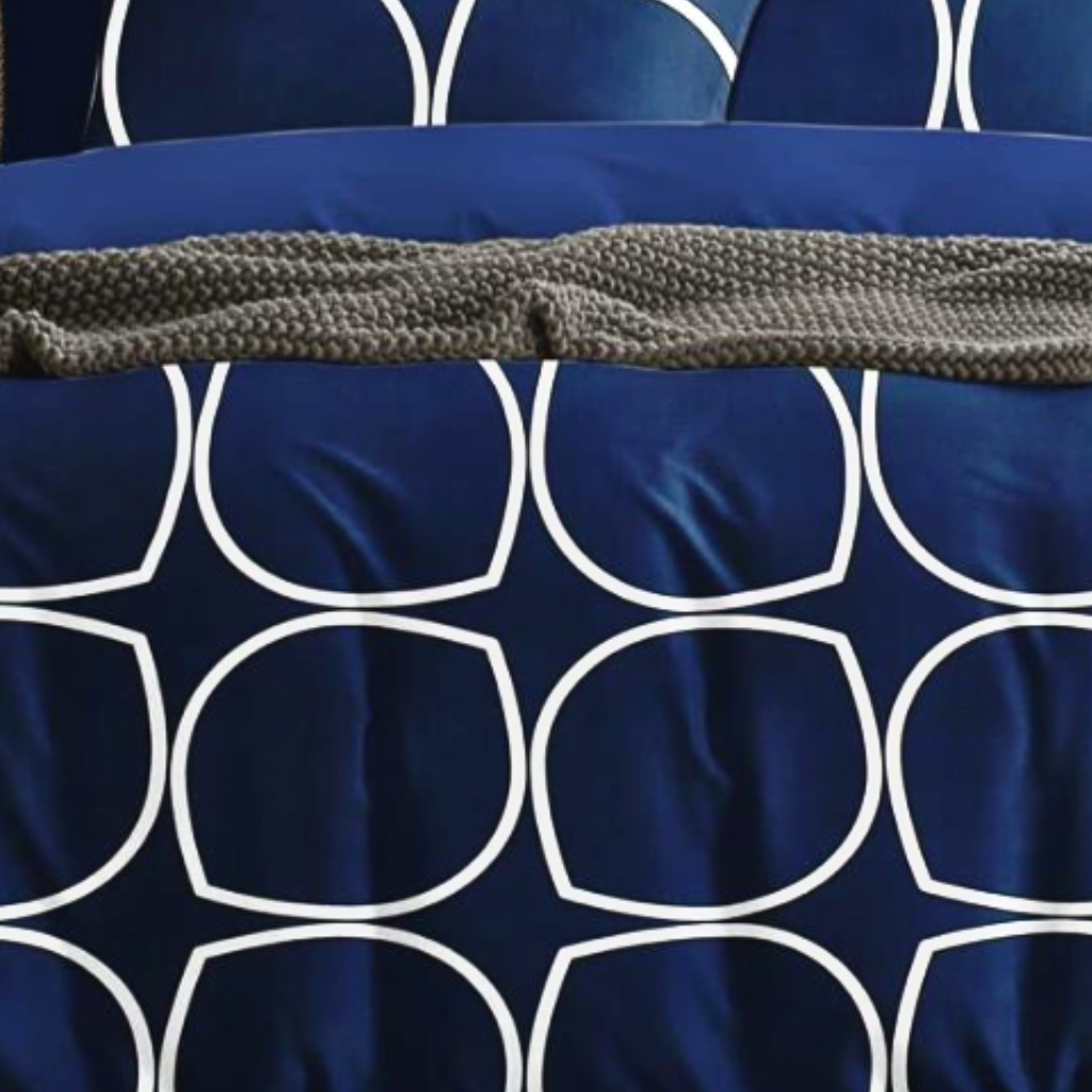 Premium Cotton 210 TC Leaf Pattern Flat Queen size Bedsheets with 2 Pillow Covers | by Home Collective